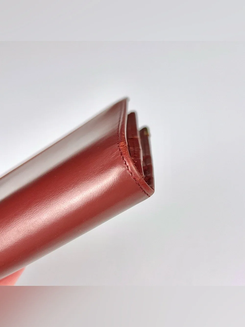 Cartier Must De Long Burgundy Red Wallet